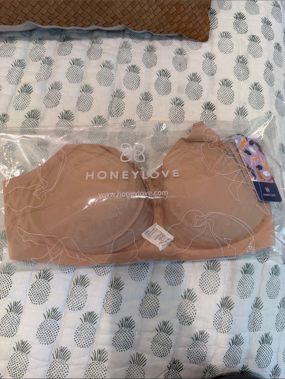 Honeylove Beige Seamless Silhouette Support Bra- Sand